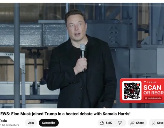 Fake Tesla video scam: Large YouTube account uses deepfake Musk to talk Trump and ‘double your bitcoins’