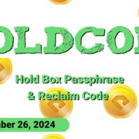 HoldCoin Daily Combo and Reclaim Code for September 26, 2024