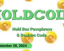 HoldCoin Daily Combo and Reclaim Code for September 28, 2024