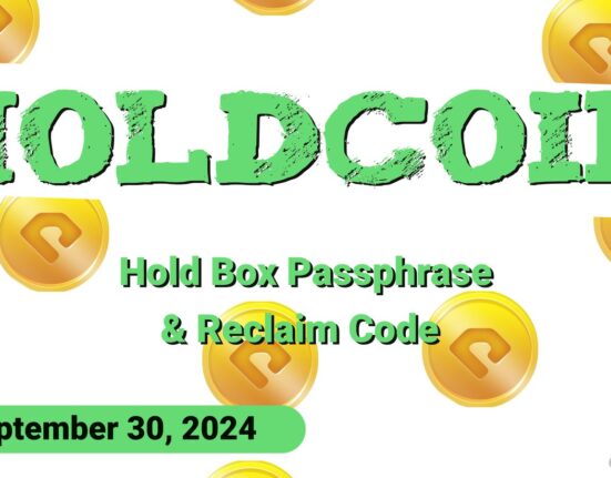 HoldCoin Daily Combo and Reclaim Code for September 30, 2024