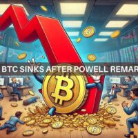 Bitcoin, US stocks decline as Powell signals slower rate cuts