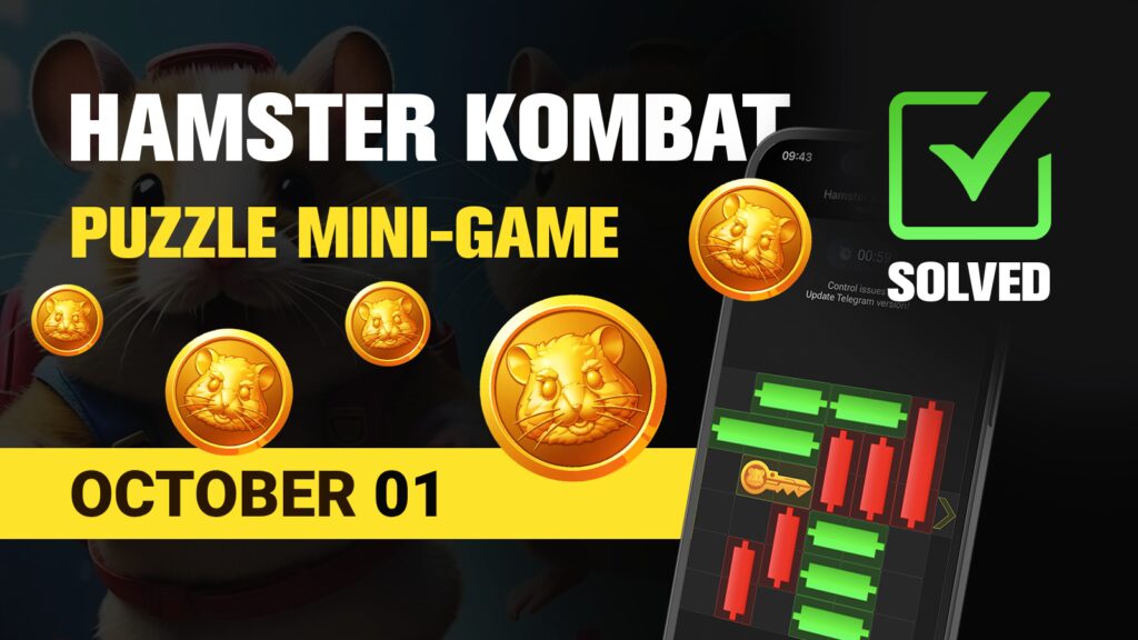 Hamster Kombat Mini Game Puzzle Solution - October 01, 2024