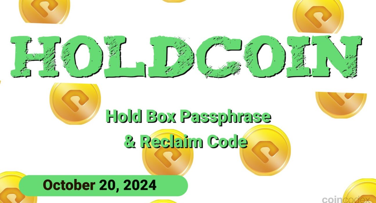 HoldCoin Daily Combo and Reclaim Code for October 20, 2024