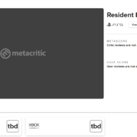 Resident Evil 9 meta critic listing