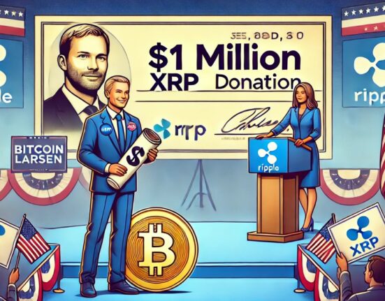 Ripple Co-Founder Chris Larsen Sends $1 Million XRP Donation To Kamala Harris