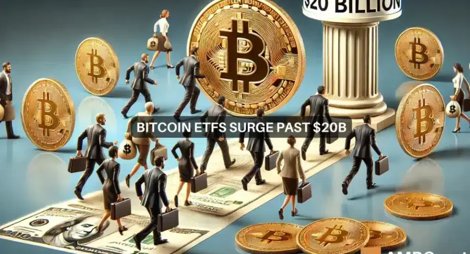 Spot Bitcoin ETFs break $20 billion in inflows as BTC aims ATH