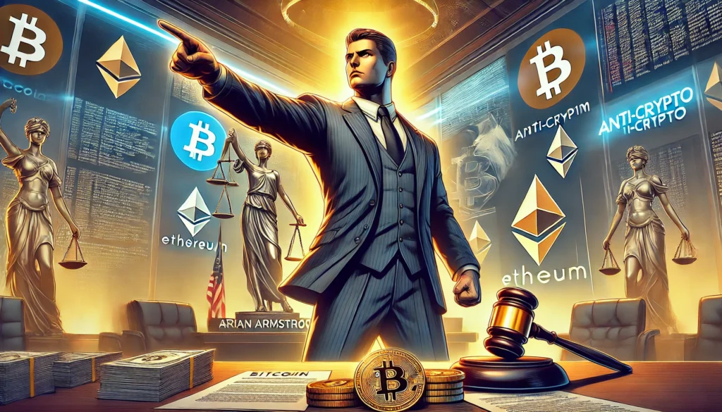 Coinbase CEO Brian Armstrong Takes a Stand Against Anti-Crypto Law Firms in Bold Statement