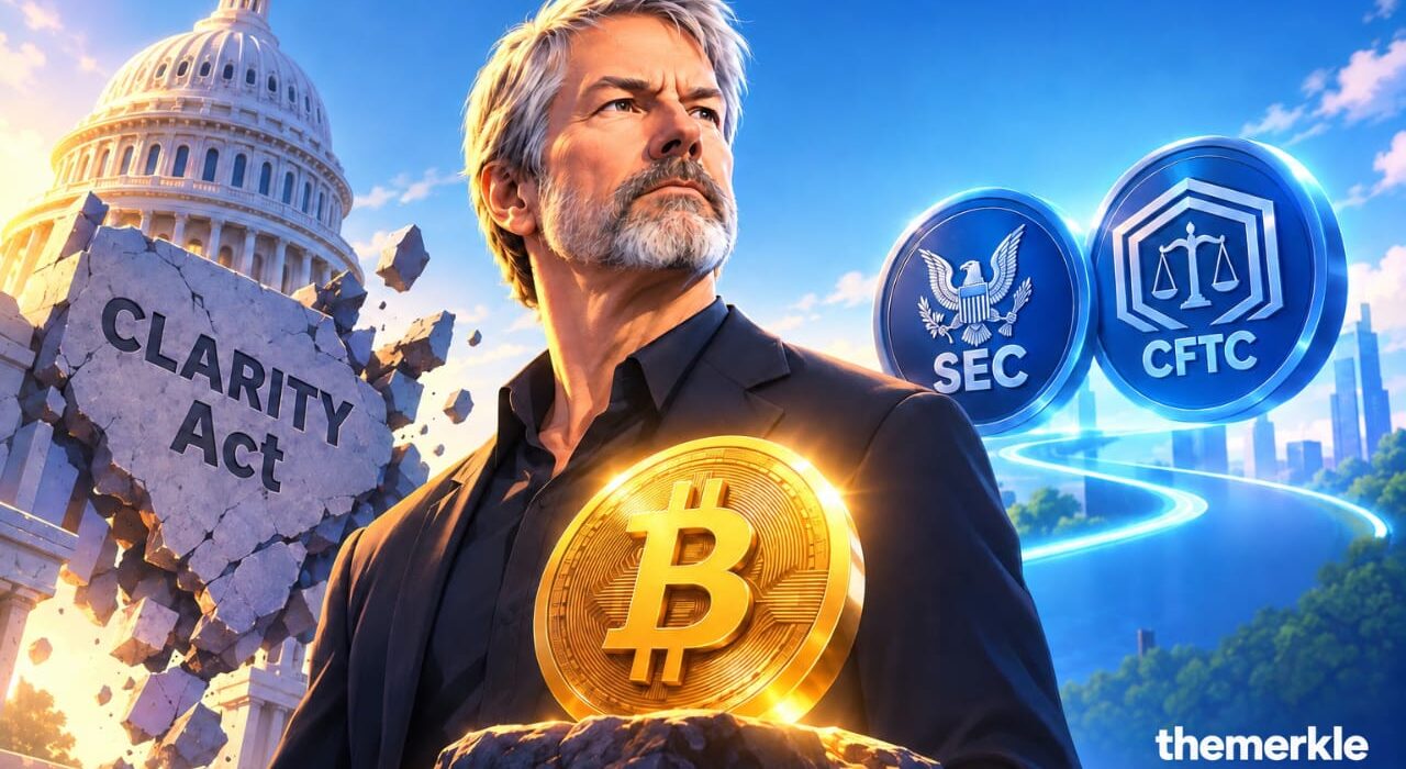 Saylor, Armstrong Downplay CLARITY Act Defeat as Crypto Market Sparks Sharp Unwind